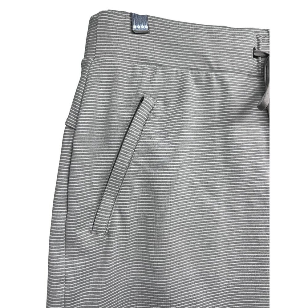 Athleta Active Womens Activewear Striped Tennis Skort Small Zip Pockets Stretch - Picture 6 of 11